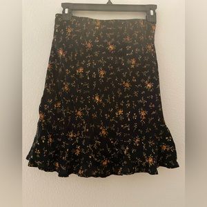 Madewell floral skirt